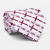 Faeröer Faroe Islander Flag Tiled Personal Stropdas (Opgerold)