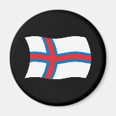 Faeröer Flag Magnet (Voorkant)