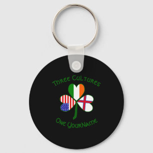 Faeröer Ierland Usa Shamrock Persoonlijke T Sleutelhanger