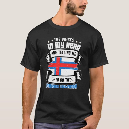 Faeröer in mijn hoofd t-shirt (Voorkant)