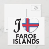 Faeröer Love Briefkaart (Voorkant / Achterkant)