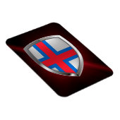 Faeröer Metallic Emblem Magneet (Rechterzijde)