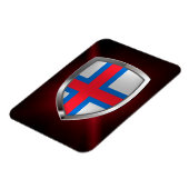 Faeröer Metallic Emblem Magneet (Linkerzijde)