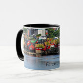 Faeröer, panoramisch uitzicht van Torshavn Mok (Voorkant links)