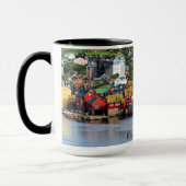 Faeröer, panoramisch uitzicht van Torshavn Mok (Links)