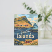 Faeröer Reizen Briefkaart (Staand voorkant)