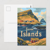 Faeröer Reizen Briefkaart (Voorkant / Achterkant)