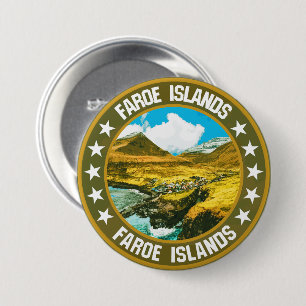 Faeröer ronde button 7,6 cm
