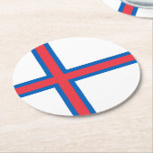Faeröer Ronde Kartonnen Onderzetter (Gebogen)