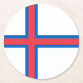 Faeröer Ronde Kartonnen Onderzetter (Voorkant)