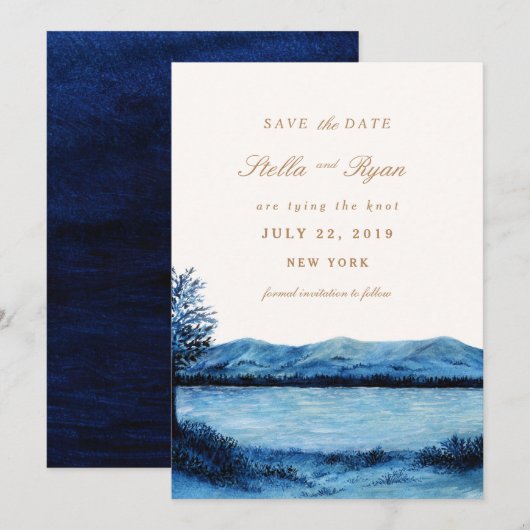 Faeröer / Sla de datumkaart op Save The Date (Voorkant / Achterkant)