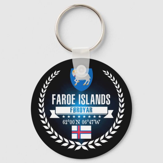 Faeröer Sleutelhanger (Voorkant)