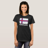 Faeröer-vlag ondersteunt Faeröerse bevolking Vrouw T-shirt (Voorkant volledig)