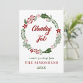 Faeröerse kerst van de groente, Aangepast Feestdagenkaart (Staand voorkant)