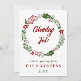 Faeröerse Vrolijk Kerstmis, op maat gemaakt Feestdagenkaart