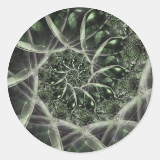 Faery Bubbles Ronde Sticker (Voorkant)