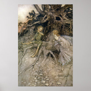 Faery, MidSummer Night's Dream, Rackham 16 W x 24  Poster