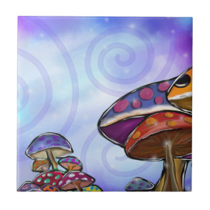 Faery Mushroom Art Tegeltje