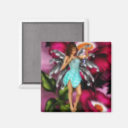 Faery Roos Magnet (Voorkant / Achterkant)