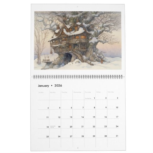 Faery Tale Treehouses kalender 2024 (Jan 2026)