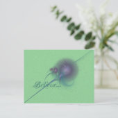 Faery Wand Abstracte Art Briefkaart (Staand voorkant)