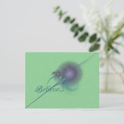 Faery Wand Abstracte Art Briefkaart (Staand voorkant)