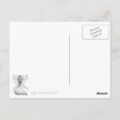 Faery with Flower Bouquet Briefkaart (Achterkant)