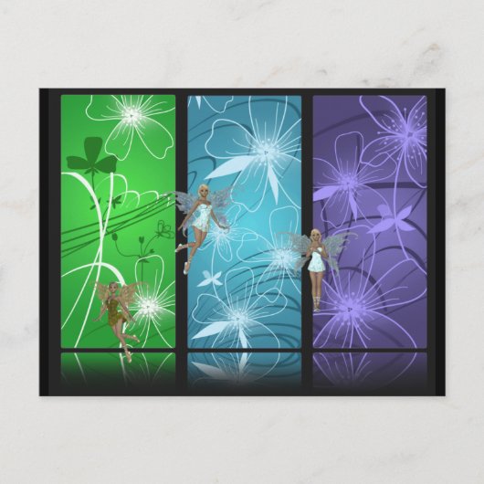 Faes in Flight Briefkaart (Voorkant)