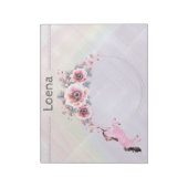 Faetastic unicorn roze personaliseer notepad notitieblok (Linkerzijde)