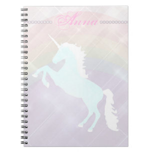 Faetastische eenhoorn roze personaliseren notitieboek