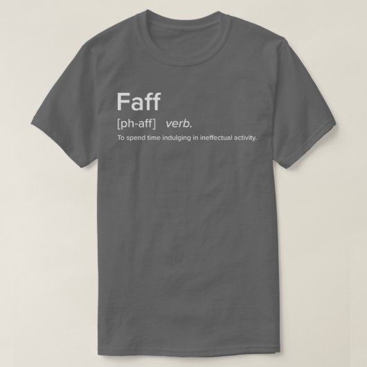 Faff British Slang Defined Collection T-shirt (Design voorkant)