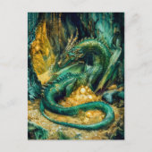 Fafnir bewaakt de Nibelung schat Feestdagenkaart (Voorkant)