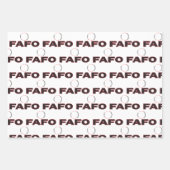 FAFO Acties Hebben Gevolgen Inpakpapier Vel (Voorkant 3)