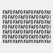 FAFO Acties Hebben Gevolgen Inpakpapier Vel (Voorkant 2)