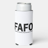 FAFO Acties Hebben Gevolgen Seltzer Blikjeskoeler (Seltzer Achterkant)