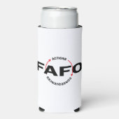FAFO Acties Hebben Gevolgen Seltzer Blikjeskoeler (Seltzer Voorkant)