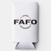 FAFO Acties Hebben Gevolgen Seltzer Blikjeskoeler (Voorkant)