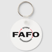 FAFO Acties hebben Gevolgen Sleutelhanger (Achterkant)