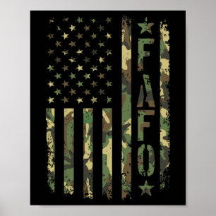 Fafo Camo Vlag Poster