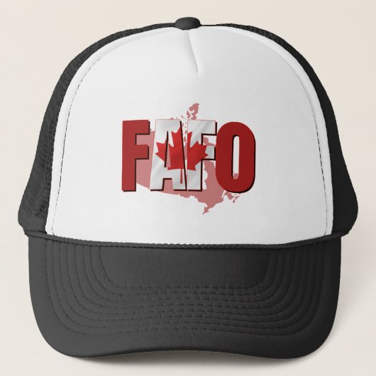 FAFO Canadese Vlag Trucker Pet (Voorkant)