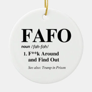 FAFO-definitie Keramisch Ornament