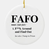 FAFO-definitie Keramisch Ornament (Achterkant)