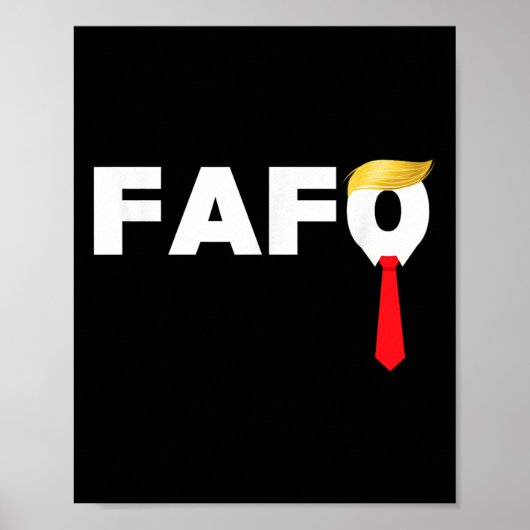 Fafo F in de buurt ontdekt dat Trump schuldig is a Poster (Voorkant)