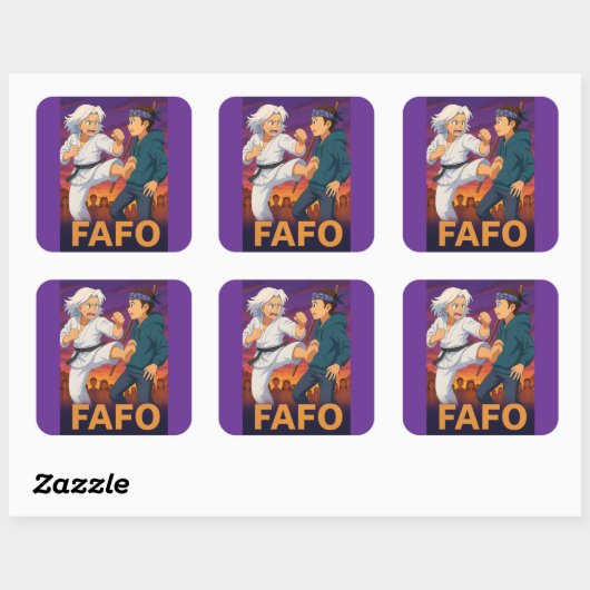 FAFO Fearless Older Woman–Bold Kick Sticker (Vel)