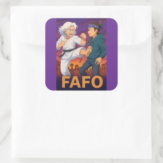 FAFO Fearless Older Woman–Bold Kick Sticker (Tas)