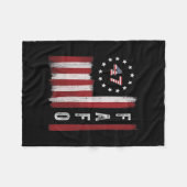 Fafo Flag Trump Funny  Fleece Deken (Voorkant (Horizontaal))