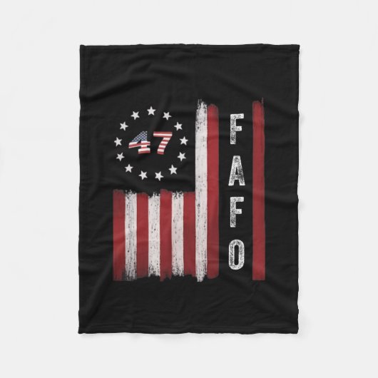 Fafo Flag Trump Funny  Fleece Deken (Voorkant)