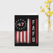 Fafo Flag Trump Grappig Kaart (Gele Bloem)