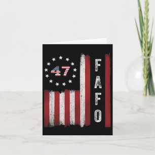 Fafo Flag Trump Grappig Kaart