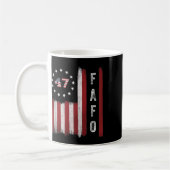 Fafo Flag Trump Grappig Koffiemok (Links)